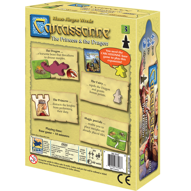 Load image into Gallery viewer, Carcassonne Exp 3: The Princess and the Dragon
